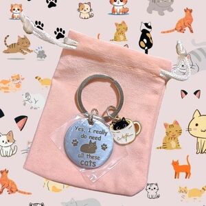 Cat Lover Keychain